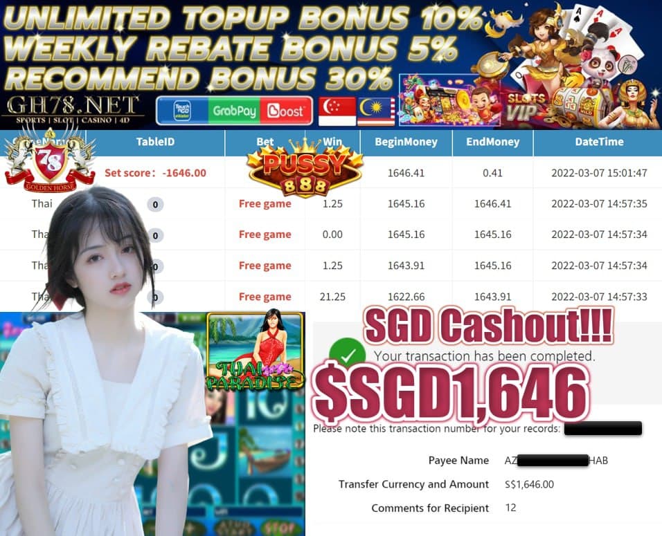 PUSSY888 '' THAI PARADISE '' CUCI SGD 1,646 ♥