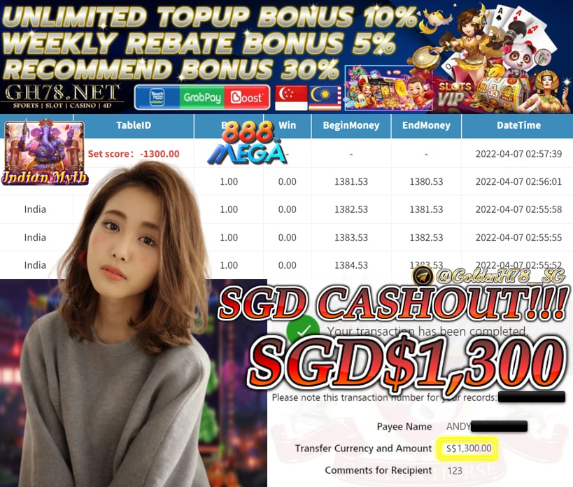 MEGA888 '' INDIA MYTH '' CUCI SGD 1,300 ♥