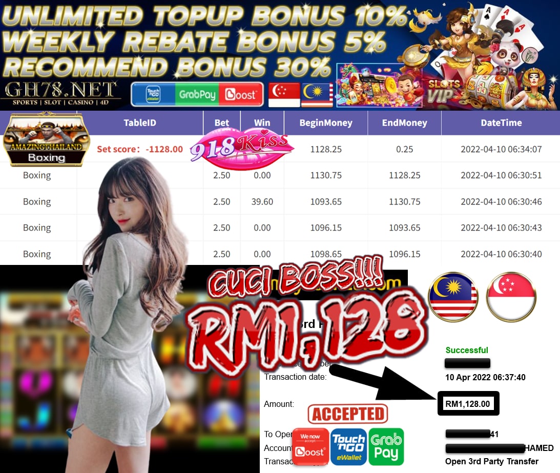 918KISS '' AMAZING THAILAND '' CUCI RM 1,128 ♥