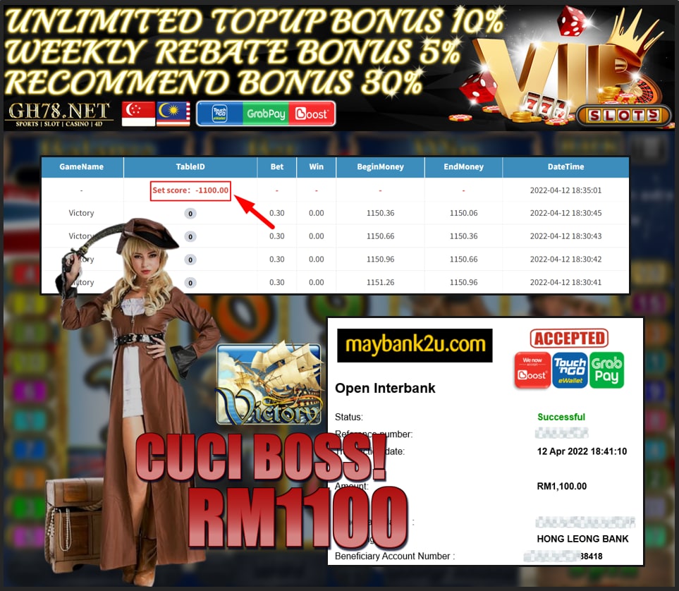 MEGA888 '' VICTORY '' CUCI RM 1,100 ♥