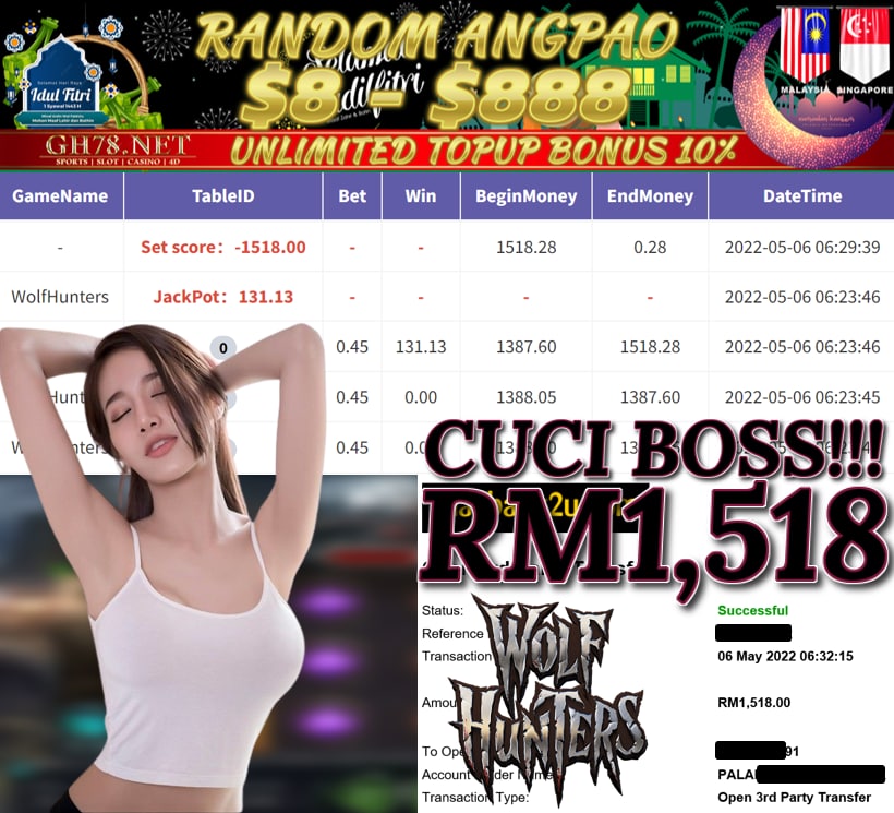 918KISS '' WOLF HUNTERS '' CUCI RM 1,518 ♥