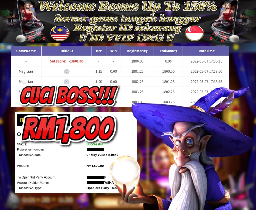 918KISS '' MAGICIAN '' CUCI RM 1,800 ♥