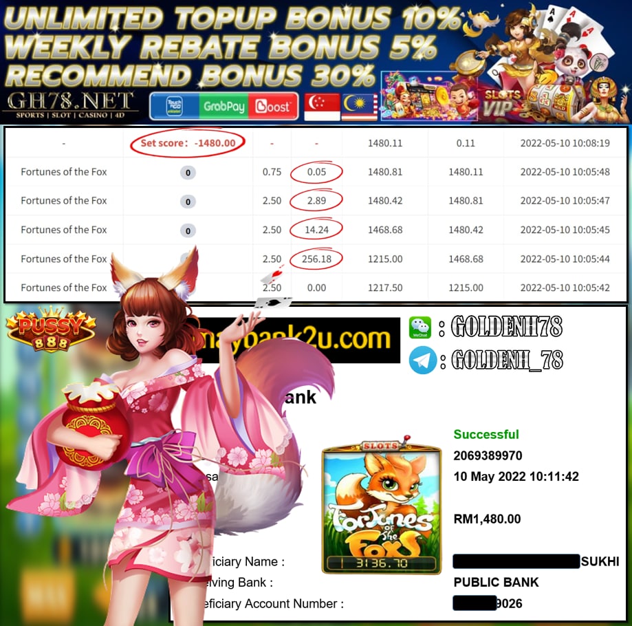 PUSSY888 '' FORTUNE OF THE BOX '' CUCI RM 1,480 ♥