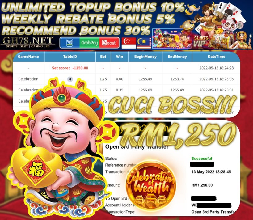 MEGA888 '' CELEBRATION OF WEALTH '' CUCI RM 1,250 ♥