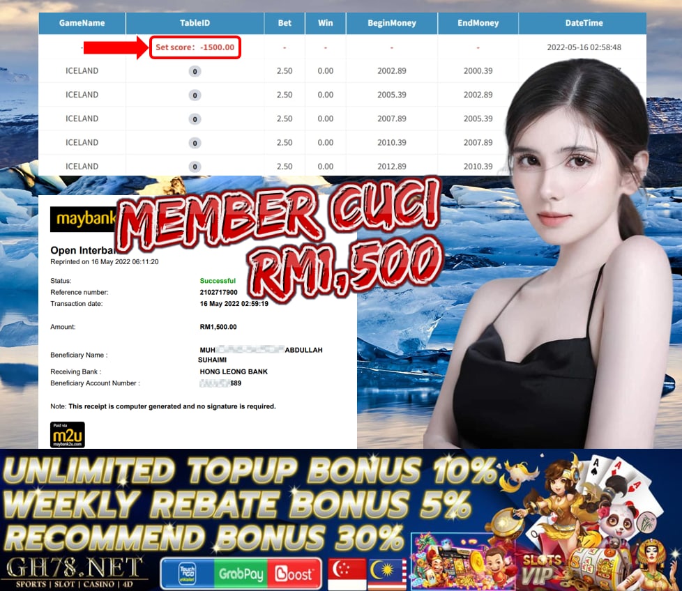 MEGA888 '' ICELAND '' CUCI RM 1,500 ♥