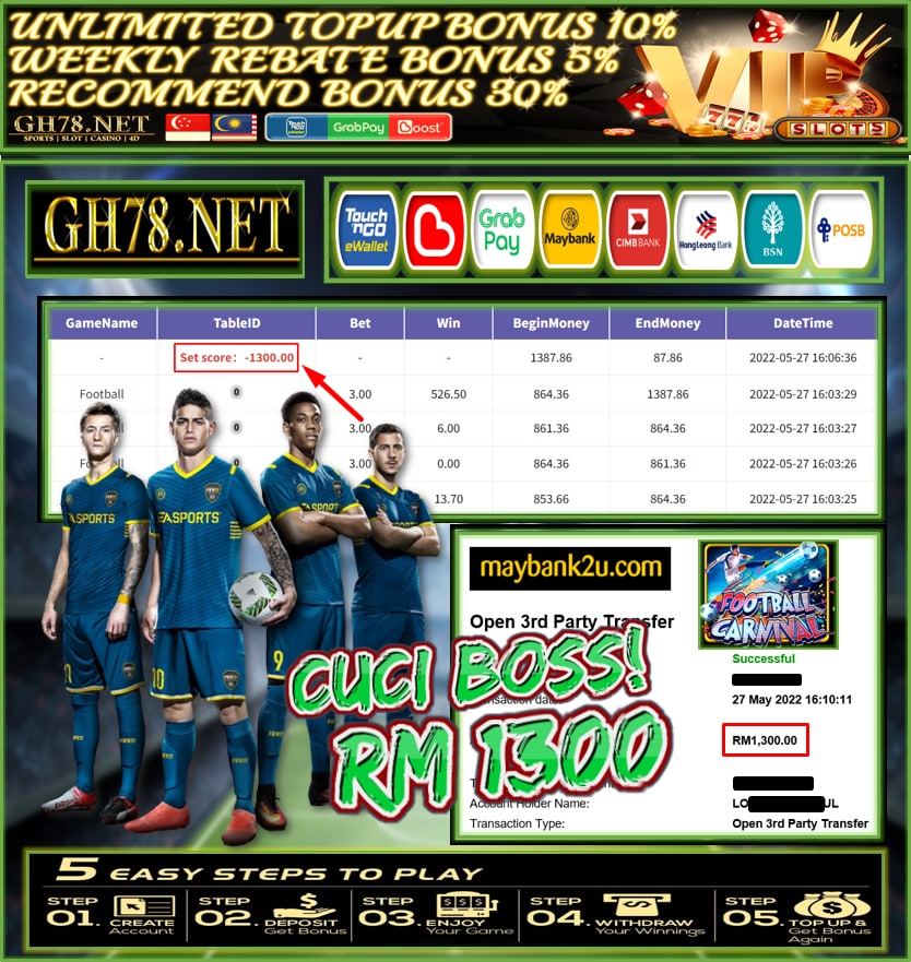 918KISS '' FOOTBALL CARNIVAL '' CUCI RM 1,300 ♥