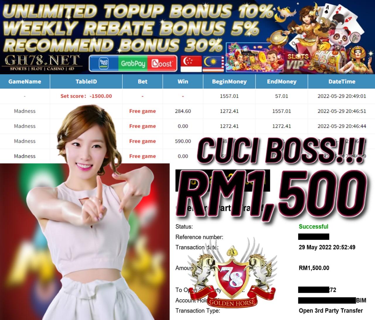 PUSSY888 '' MADNESS '' CUCI RM1,500 ♥