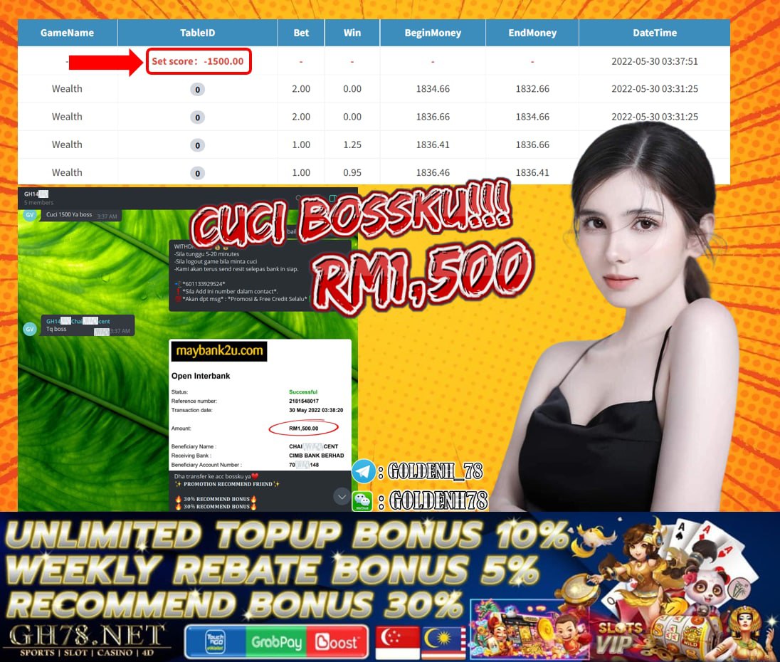 MEGA888 '' WEALTH '' CUCI RM1,500 ♥