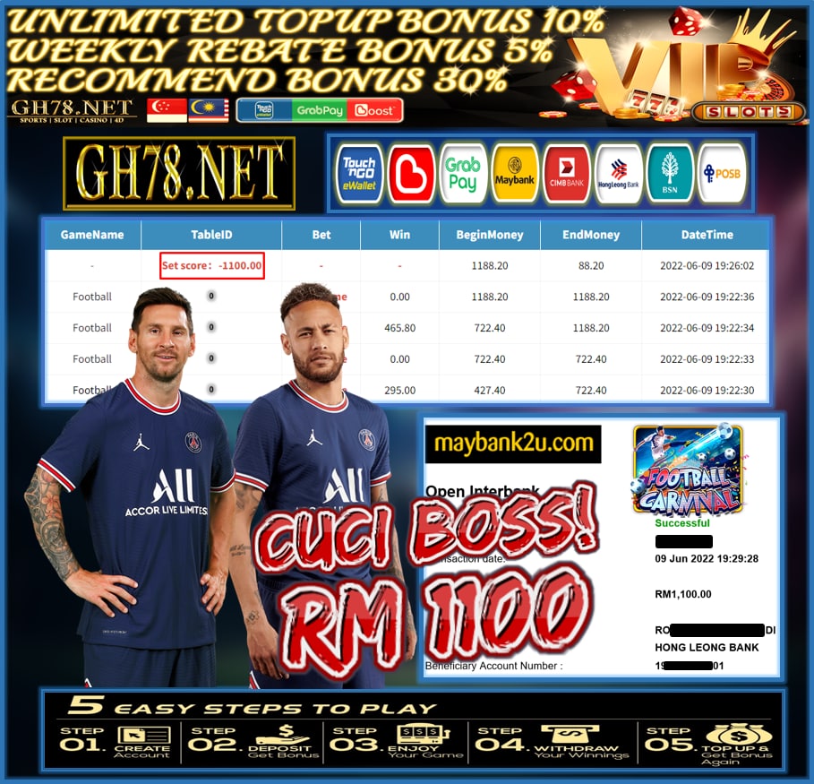 PUSSY888 '' FOOTBALL CARNIVAL '' CUCI RM1,100 ♥