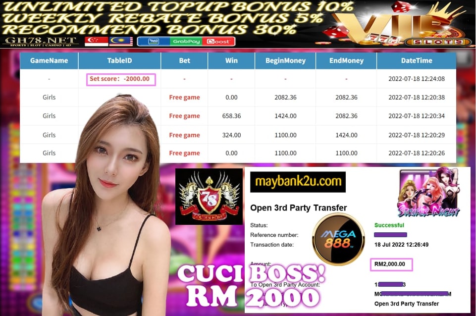 MEGA888 '' GIRLS '' CUCI RM2,000 ♥