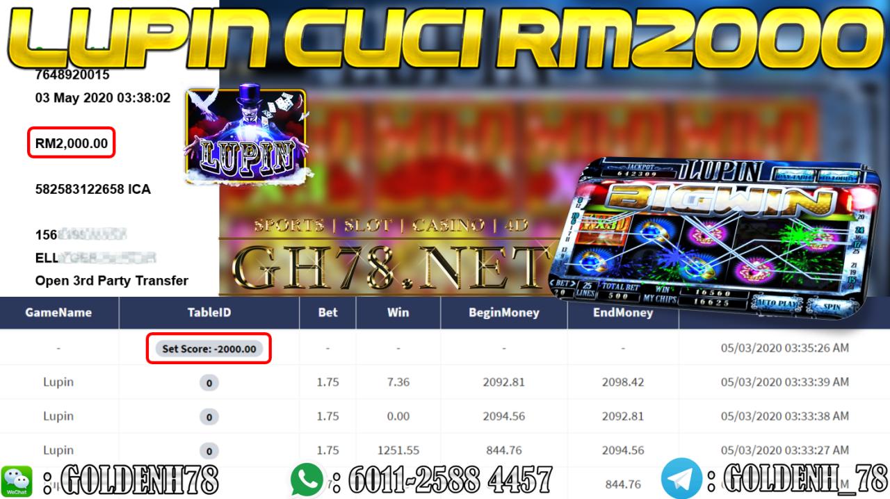 MEMBER MAIN LUPIN CUCI RM2000