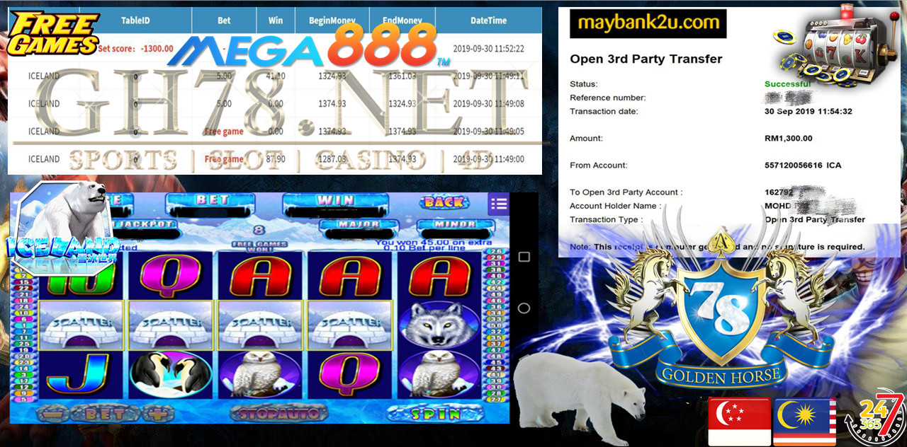 MEMBER MAIN MEGA888 CUCI RM1300 ~~