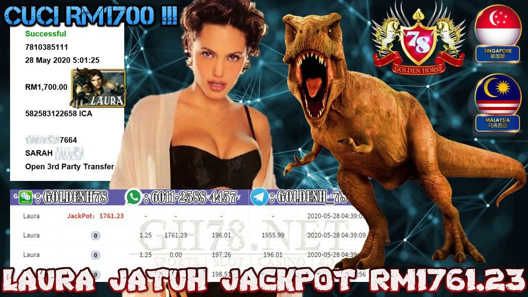 MEMBER MAIN LAURA JACKPOT CUCI RM1700 !!!