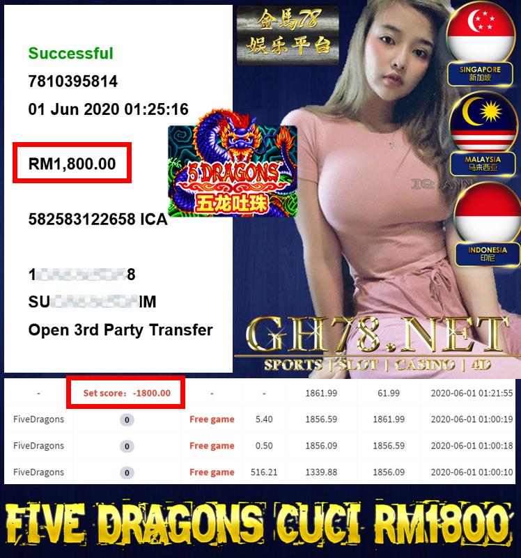 MEMBER MAIN FIVEDRAGONS CUCI RM1800!!!