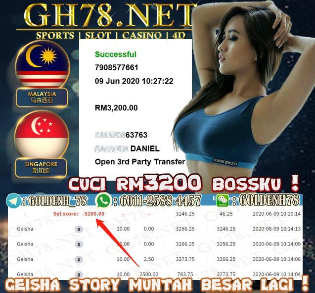 MEMBER MAIN GEISHA CUCI RM3200