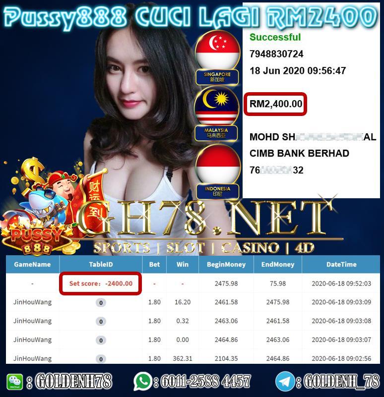 MEMBER MAIN PUSSY88 CUCI LAGI RM2400