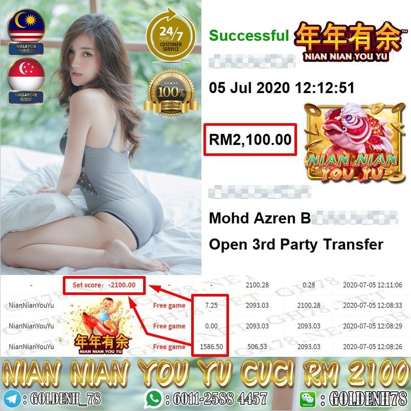 NIAN NIAN YOU YU PUSSY888 MINTA CUCI RM 2100