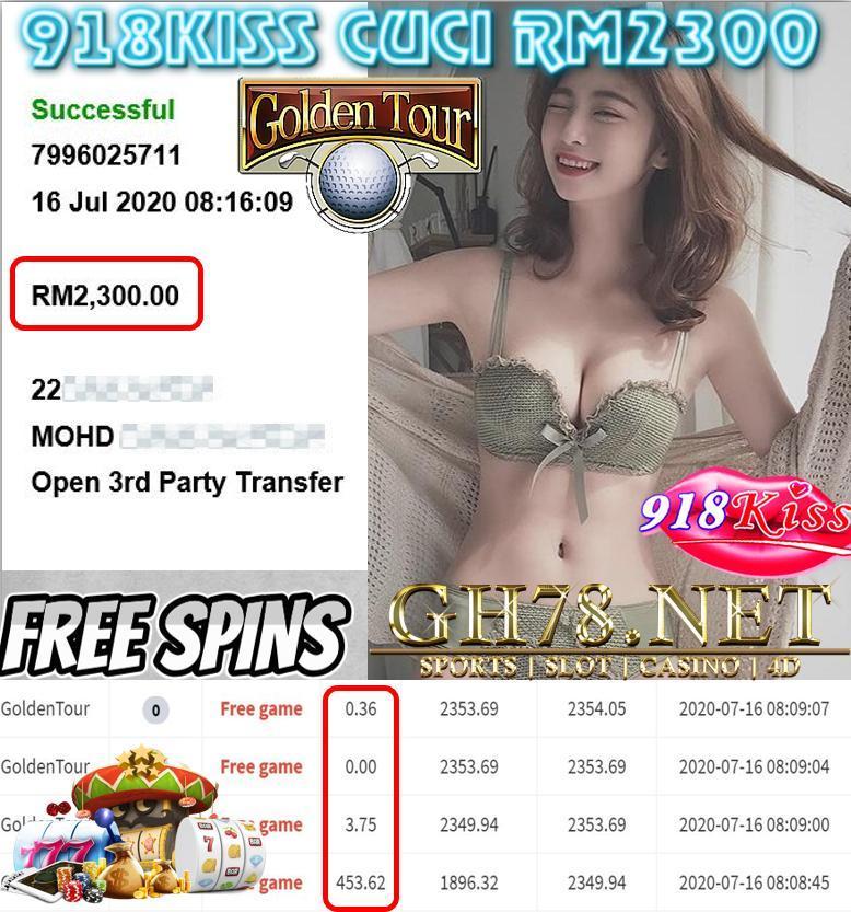 MEMBER MAIN 918KISS CUCI RM2300