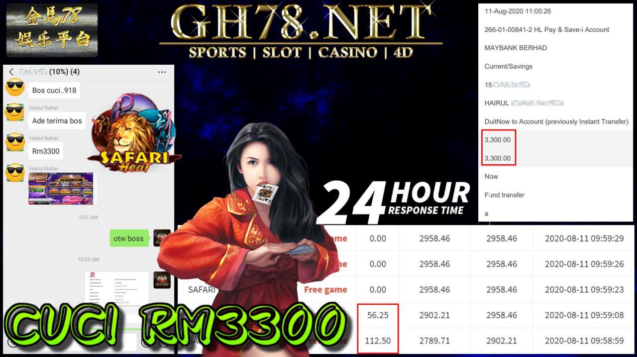 MEMBER MAIN 918KISS CUCI RM3300