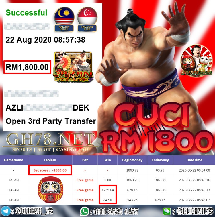 918KISS FT. JAPAN KENA FREE GAME CUCI RM1800