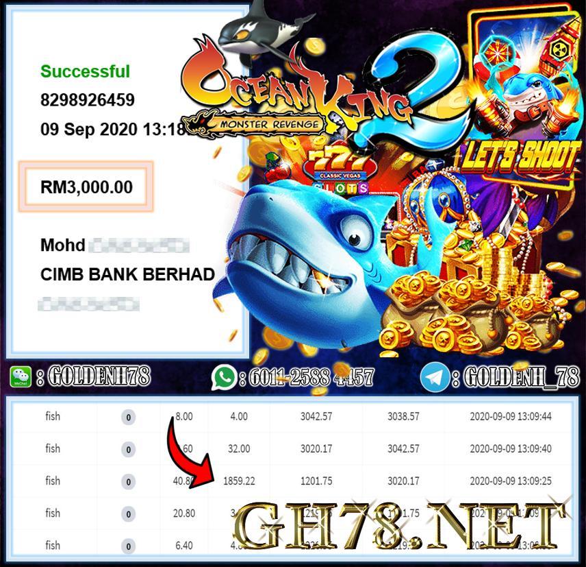 MEMBER MAIN 918KISS CUCI RM3000 