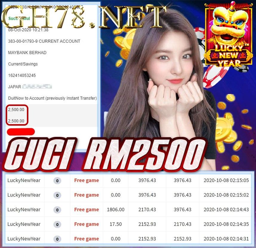 MEMBER MAIN MEGA888 CUCI RM2500