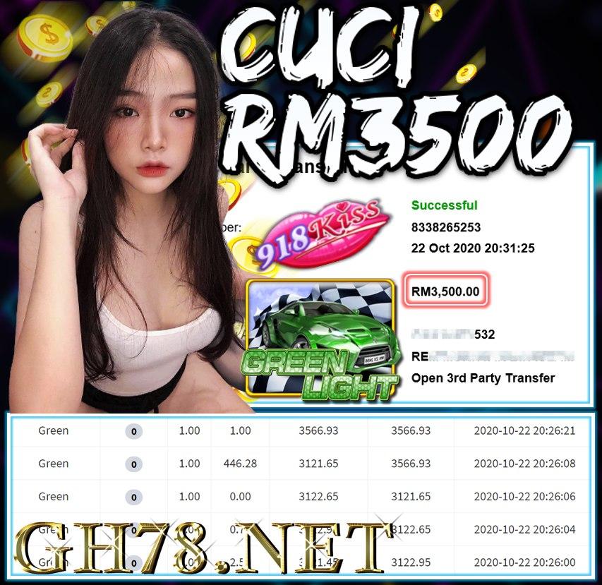 MEMBER MAIN 918KISS CUCI RM3500