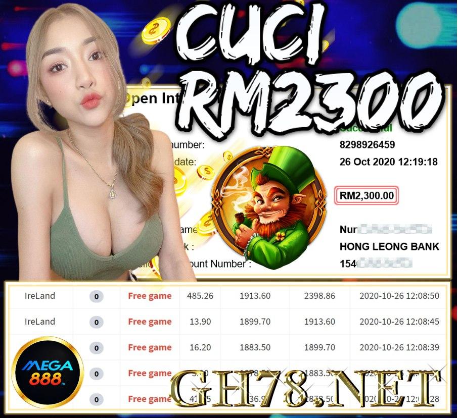 MEMBER MAIN MEGA888 CUCI RM2300