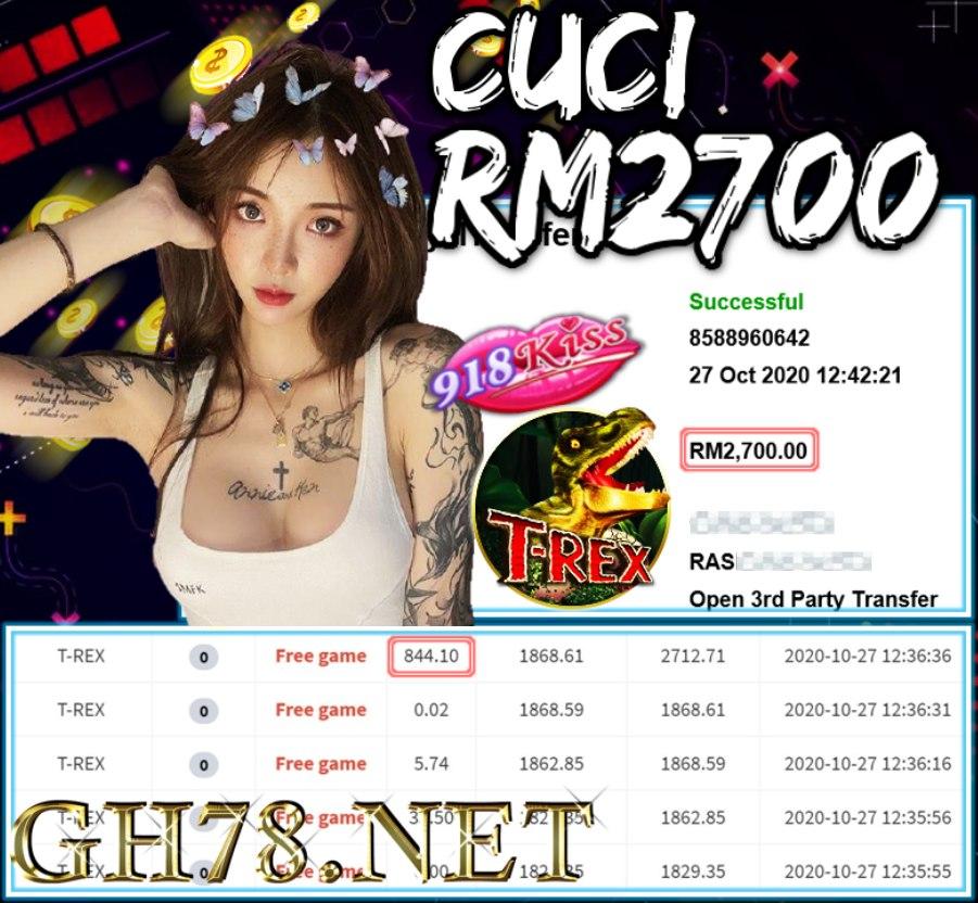 MEMBER MAIN 918KISS CUCI RM2700