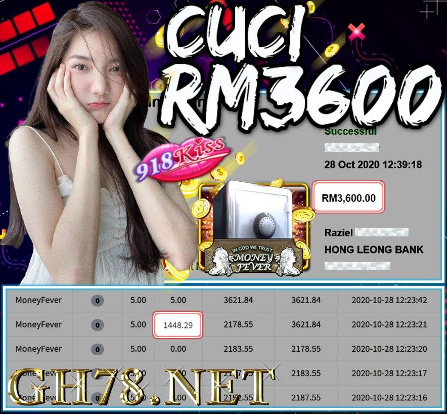 MEMBER MAIN 918KISS CUCI RM3600