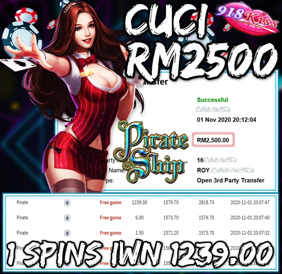 MEMBER MAIN 918KISS CUCI RM2500