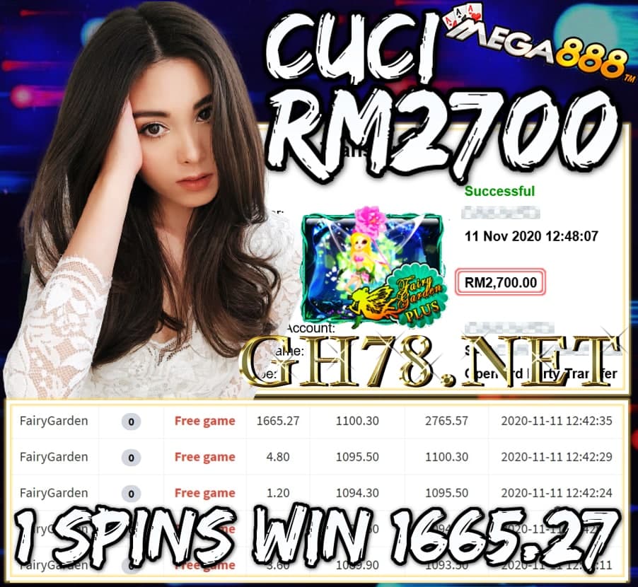 MEMBER MAIN MEGA888 CUCI RM2700 !!!