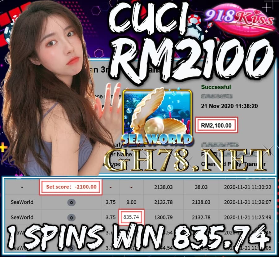 MEMBER MAIN 918KISS CUCI RM2100 !!!