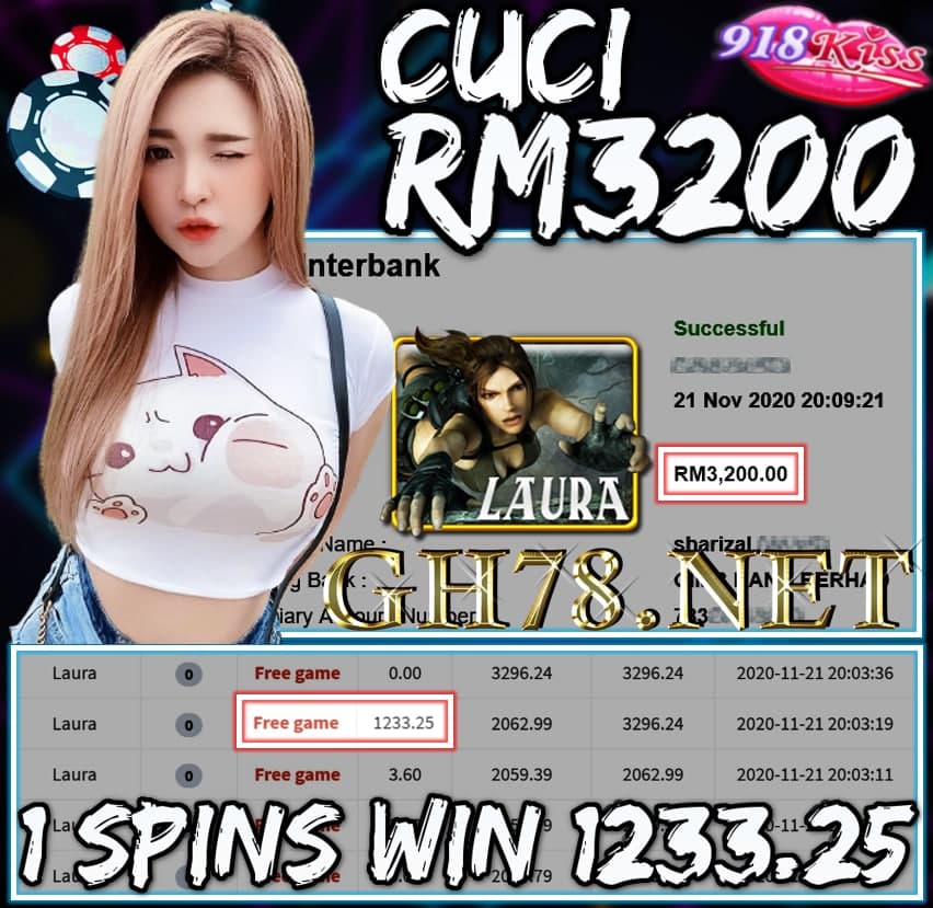 MEMBER MAIN 918KISS CUCI RM3200 !!!