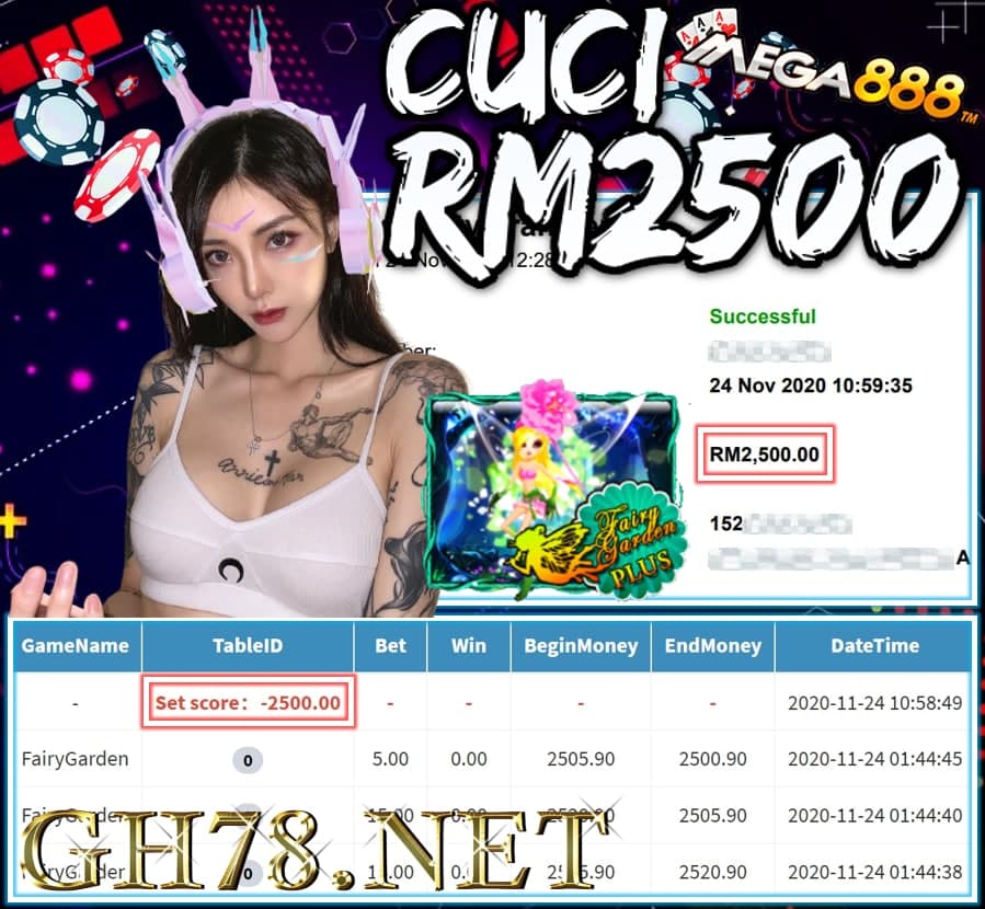 MEMBER MAIN MEGA888 CUCI RM2500 !!!