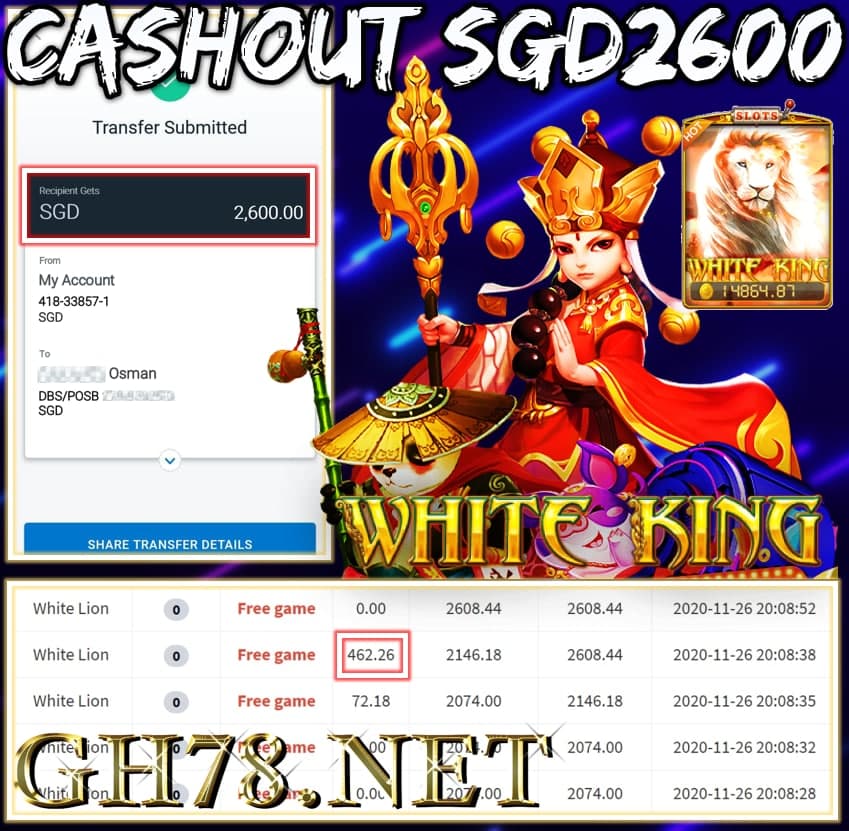 MEMBER PLAY PUSSY888 CASHOUT SGD2600 !!!