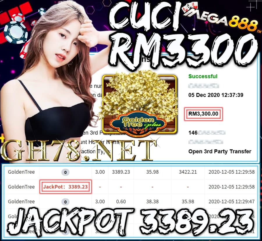 MEMBER MAIN MEGA888 CUCI RM3300 !!!