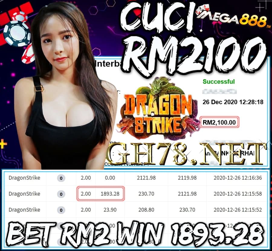 MEMBER MAIN MEGA888 CUCI RM2100 !!!