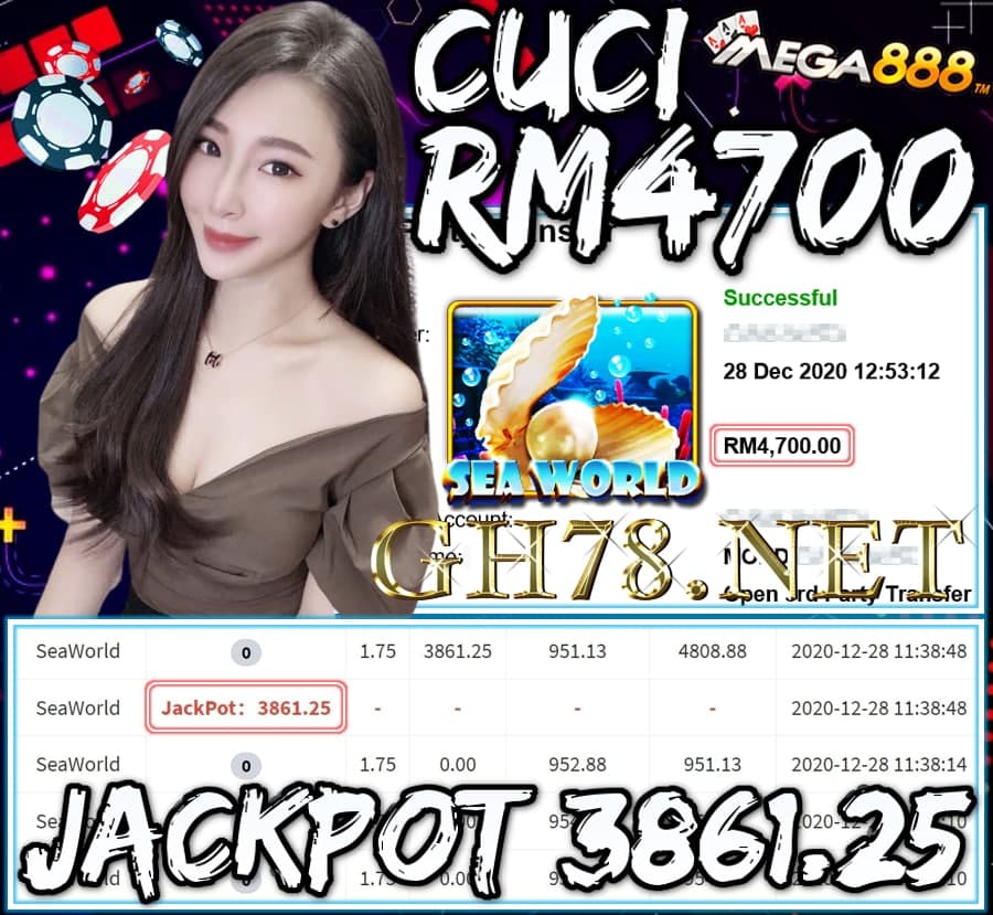 MEMBER MAIN MEGA888 CUCI RM4700 !!!