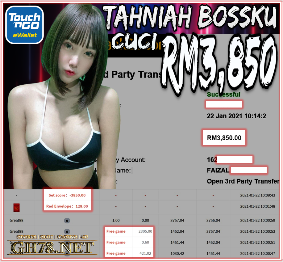 MEMBER MAIN MEGA888 CUCI RM3,850 !!!