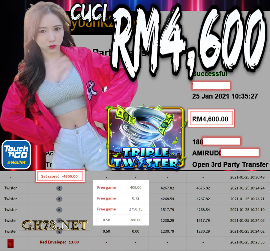 MEMBER MAIN MEGA888 CUCI RM4,600 !!!