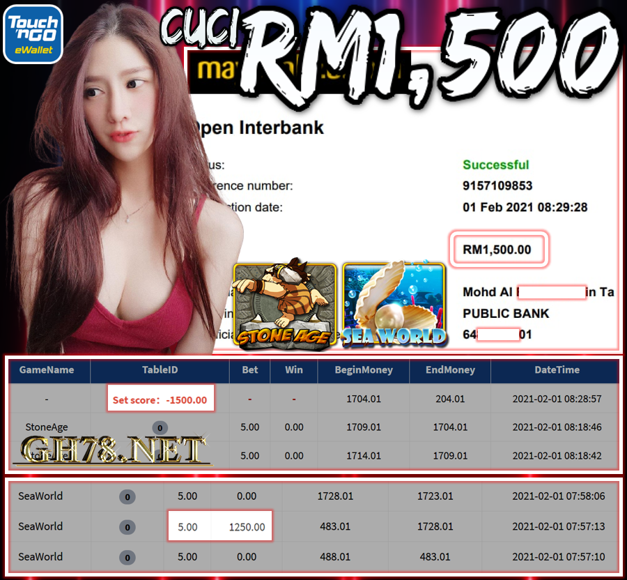 MEMBER MAIN PUSSY888 CUCI RM1.500 !!!