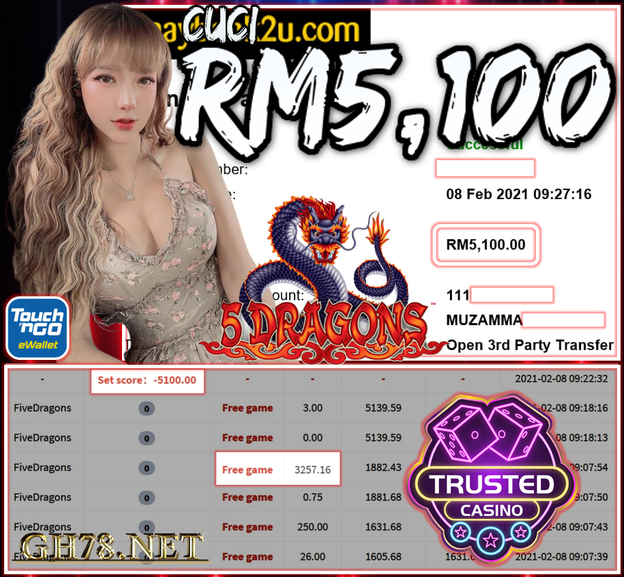 MEMBER MAIN MEGA888 CUCI RM5,100 !!!