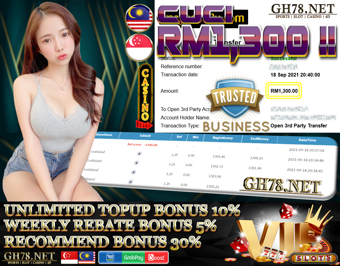 MEMBER MIN MEGA888 CUCI RM1,300 !!