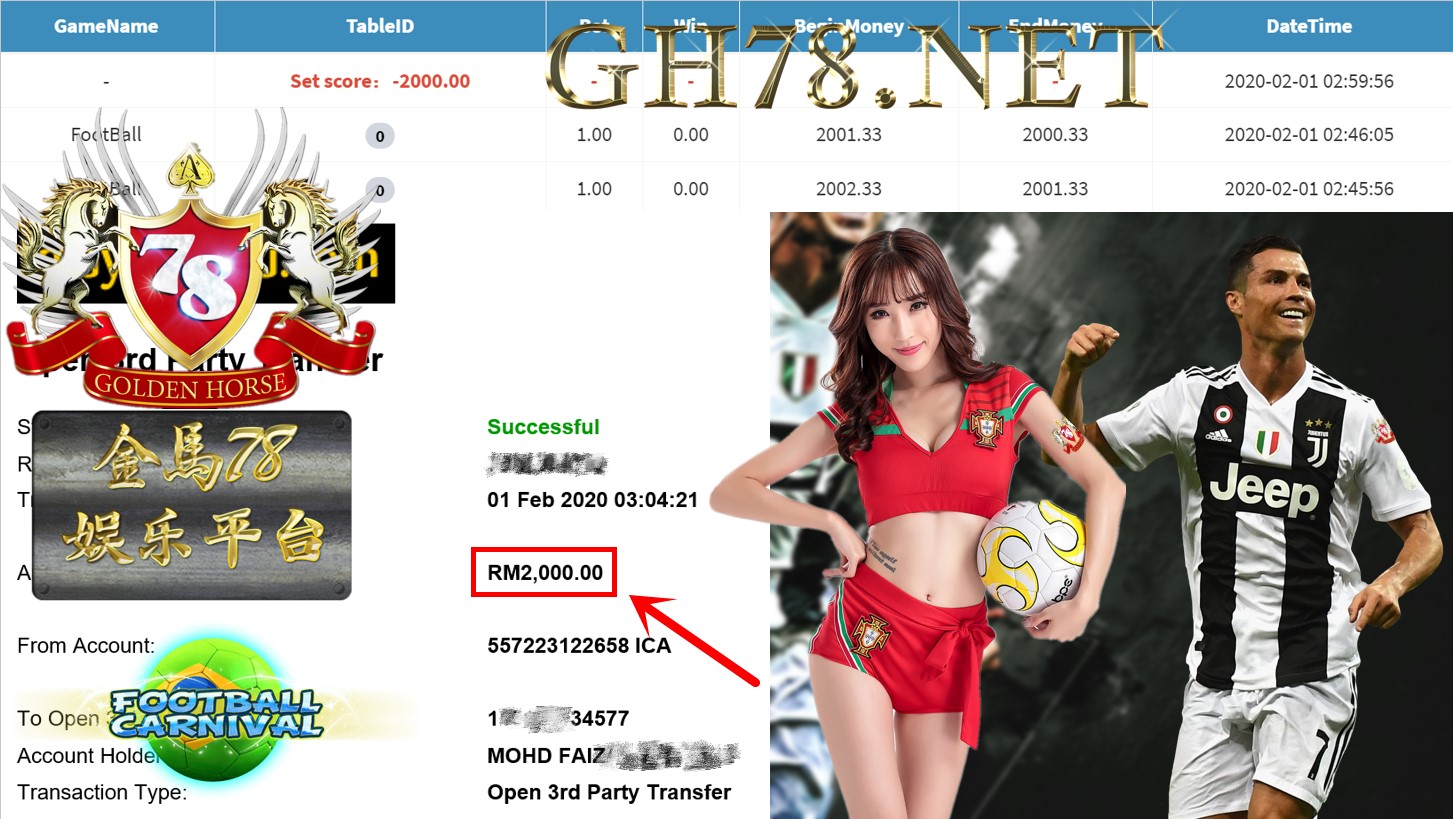 2020 NEW YEAR !!! MEMBER MAIN MEGA888, FOOTBALL CARNIVAL , WITHDRAW RM2000 !!!	